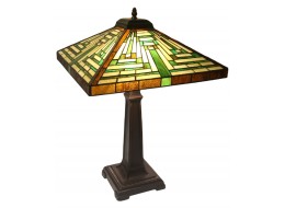 Pyramid Deco Style Tiffany Table Lamp - 62cm