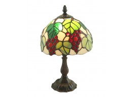 Grape Tiffany Table Lamp 32cm (Small) + Free Bulb