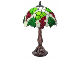 Grape Tiffany Table Lamp (Medium) 46cm + Free Incandescent Bulb