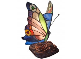 Butterfly Tiffany Table Lamp 23cm + Free Incandescent Bulb