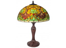 Fleur De Lys Tiffany Table Lamp 59cm (Large) + Free Bulb