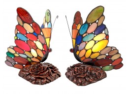 Butterfly Spot Two Tone Lamp 22.5cm + Free Bulb