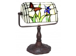 Butterfly Bankers Tiffany Lamp 33cm + Free Bulb
