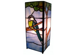 Blue Tit Design Square Lamp Small+ FREE BULB 27cm