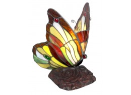 Butterfly Multi Coloured Design Tiffany Lamp + Free Bulb