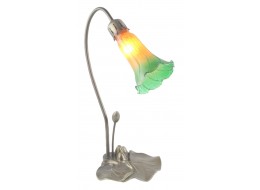 Single Lily Lamp - Amber/Green - 40cm + Free Bulb