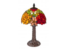 Rose & Snowdrop Tiffany Lamp 34cm (Small) + Free  Bulb