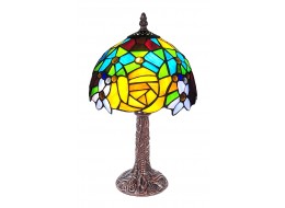 Rose & Snowdrop Tiffany Lamp 34cm (Small) + Free Incandescent Bulb
