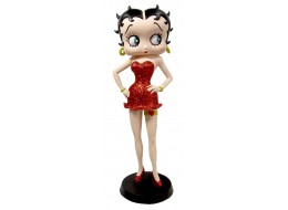 Betty Boop Garter (Red Glitter Dress) 32cm
