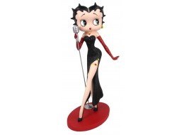Betty Boop Classic Singer (Black Glitter Dress / Red Glitter Gloves) 30.5cm