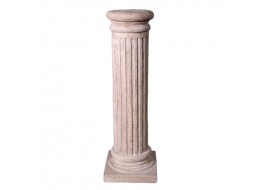 Fluted Round Pedestal / Column - Roman Stone Finish 94cm