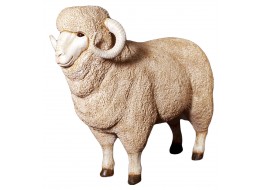 Merino Ram Resin Statue