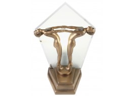 Art Deco Harmony Figurine Table Lamp + Free Bulb