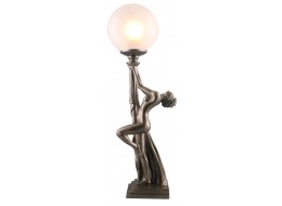 Art Deco Natasha Nude Lady Figurine Table Lamp + Free Bulb