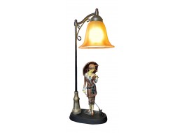 Art Deco Twenties Lady Figurine Table Lamp + Free Bulb