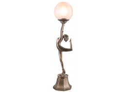 Art Deco Acrobat Lady Figurine Table Lamp + Free Bulb