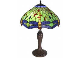 Dragonfly Tiffany Table Lamp (Large) + Free Bulbs