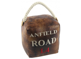 Square Faux Leather 'Anfield Road L4' Doorstop 