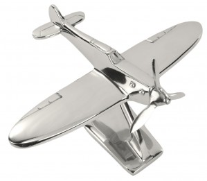 Small Aluminium Nickel Plated Spitfire - 21cm
