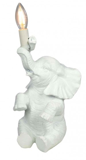 Elephant Sitting Table Lamp + Free Bulb 30cm