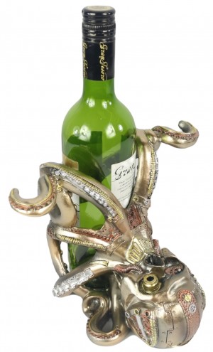 Steampunk Mechanical Octopus Wine Holder 20.5cm