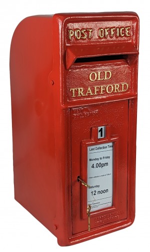Old Trafford Post Box Red 60cm - New Version
