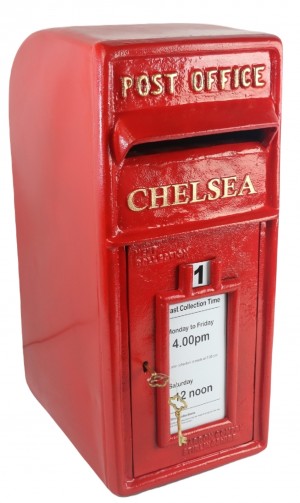 Chelsea Post Box Red (With Bracket) 60cm