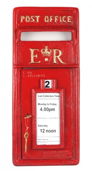 ER Post Box Red (FRONT ONLY) - Wall Mount 60cm