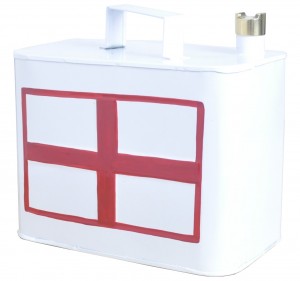 St George Flag Oil Can Small 26cm