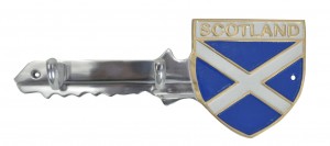 Scotland Key Holders Aluminium With 2 Hooks 30cm