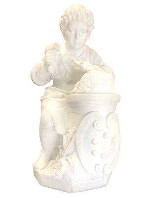 Hand Carved Marble Maso 109cm