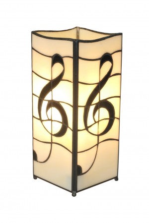 Melody Design Square Tiffany Lamp - 27cm