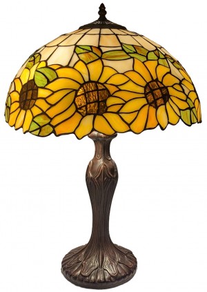 Large Sunflower Tiffany Table Lamp 59cm + Free Bulb