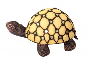 Turtle Lamp Cream Jewelled 22cm + Free Bulb