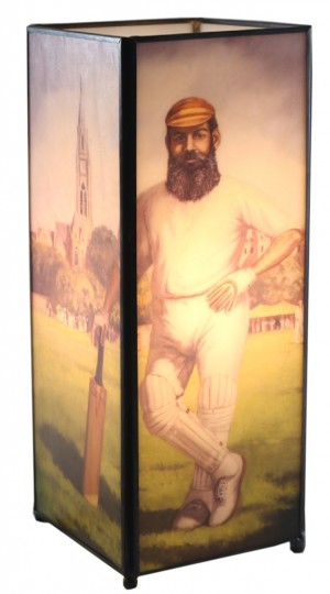 WG Grace Square Lamp Screen Printed - 27cm + Free Bulbs