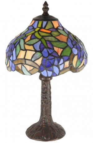 Wisteria Tiffany Table Lamp 33cm (Small) + Free Bulb