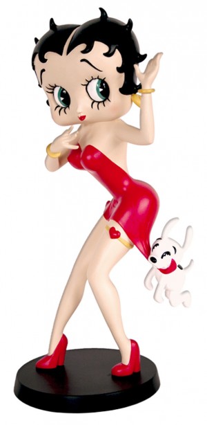 Betty Boop Being Chased (Red Dress) 30cm