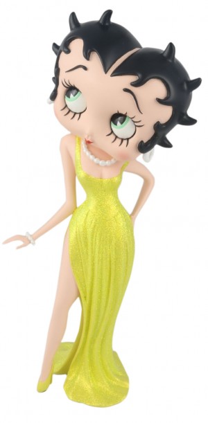 Betty Boop Evening Dress Yellow Glitter 36.5cm 