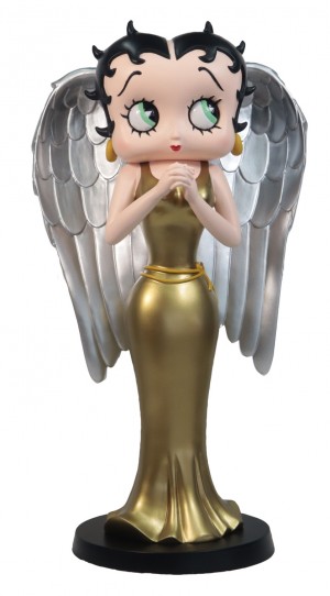 Betty Boop Angel  Silver Wings And Gold Dress 31cm