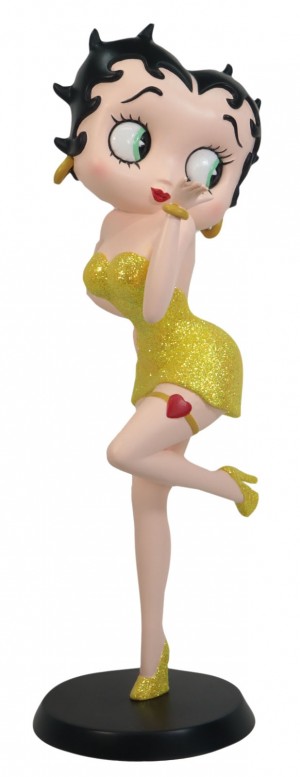 Betty Boop Blowing Kiss (Yellow Glitter Dress) 32cm