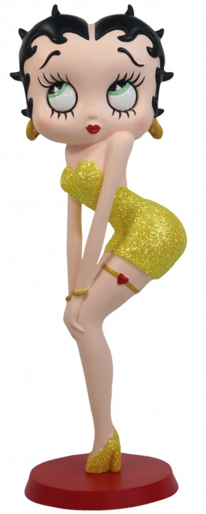 Betty Boop Classic Pose (Yellow Glitter Dress) 29cm