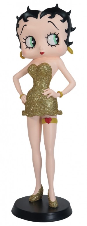 Betty Boop Garter (Gold Glitter Dress) 32cm
