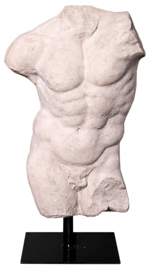Andrea Male Torso - Roman Stone Finish 78cm