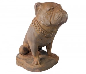 Bulldog Statue 50cm – Rust Finish  