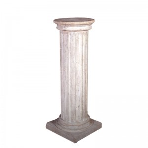 Fluted Column Round Top - 121cm - Roman Stone Finish