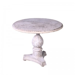 Acanthus Table - 84cm - Roman Stone Finish