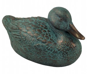 Female Mallard Duck - 42cm - Oxidised Bronze Finish