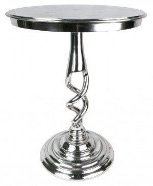 Aluminium Table Open Twist Round Top - 40cm