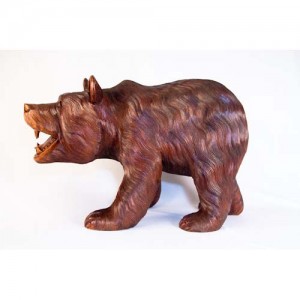 Hand Carved Large 65cm  Walking Bear Sculpture