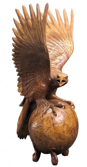 Wooden Eagle - Suar Wood - 100cm